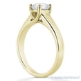 thumbnail image 3 of Oval Brilliant Cut Charles & Colvard Moissanite Trellis Solitaire Engagement Ring in 14k Yellow Gold, 3 of 4