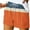 Orange1, variant on fatyb Women's Colorblock Shorts Summer Drawstring Beach Shorts Loose Vacation Casual Shorts for Women