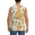 thumbnail image 4 of Balery Groovy Floral Men's Sleeveless Muscle Shirts Workout Tank Top, Moisture Wicking, Odor Protection-Medium, 4 of 8