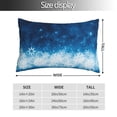 thumbnail image 2 of Honeii Blue Glitter Sparkles Print Pillow Cases,Plush Throw Pillow Covers,Decorative Pillowcase for Sofa, Couch, Living Room-20"x30", 2 of 6