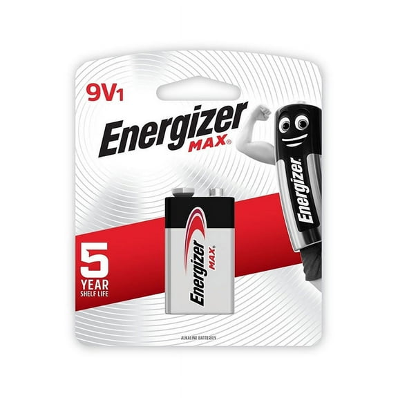 Energizer 9V Batteries, Max Premium 9 Volt Battery Alkaline (1 Pack)