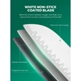thumbnail image 6 of D.Perlla Knife Set 16 Pieces White Kitchen Knife Set with Acrylic Stand, High Carbon Stainless Steel, Non Stick Coated Knife Block Set, No Rust, Non Slip Handle, Sharp Knife, 6 of 7