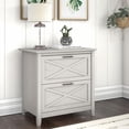 thumbnail image 4 of Bush Furniture Key West 2 Drawer Lateral File Cabinet in Linen White Oak, 4 of 7