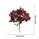 thumbnail image 2 of Ramo de peonías artificiales de seda LYCAQL, 1 manojo de flores a granel para decoración del hogar, bodas, fiestas, centros de mesa para recepción de boda, rosas, flores de seda, ramo atado a mano, 2 of 8