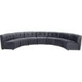 thumbnail image 1 of Meridian Furniture Limitless Gray Velvet Modular 7 Piece Sectional, 1 of 7