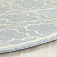 thumbnail image 4 of SAFAVIEH Cambridge Kyle Geometric Wool Area Rug, Light Blue/Ivory, 6' x 6' Round, 4 of 8