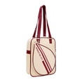thumbnail image 1 of VONKY Badminton Racket Bag Minimalist Outdoor Sport Racquet Tennis Red Bag Gym Bag Bag Beige Yellow 30x11x39cm, 1 of 6