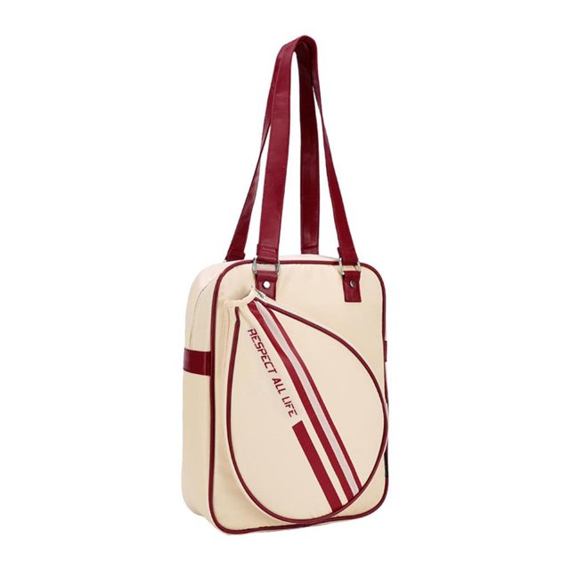 VONKY Badminton Racket Bag Minimalist Outdoor Sport Racquet Tennis Red Bag Gym Bag Bag Beige Yellow 30x11x39cm