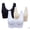 L*3PCS, variant on Travelwant 3Pcs/Set Plus Size Wireless Bra, Wire-Free Bra for Women Comfortable with Great Support, Ultra-Soft Push up Bra