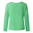 thumbnail image 4 of Aoochasliy Womens Sweaters Pullover Clothes Winter Trendy Solid Loose Tops Blouse, 4 of 8
