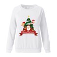thumbnail image 4 of Cardigans à Capuche Surdimensionnés Tetra pour Femmes, Chandail à Col Rond Mode Décontractée à Manches Longues avec Imprimé de Noël pour Femmes, Hauts Blousese, 4 of 4