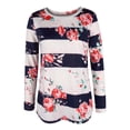 thumbnail image 4 of Tops de Mujer Camisas de Manga Larga Moda de Otoño Estampado Casual Camiseta de Cuello Redondo Blusa Superior Jersey Odeerbi ODB150382, 4 of 5