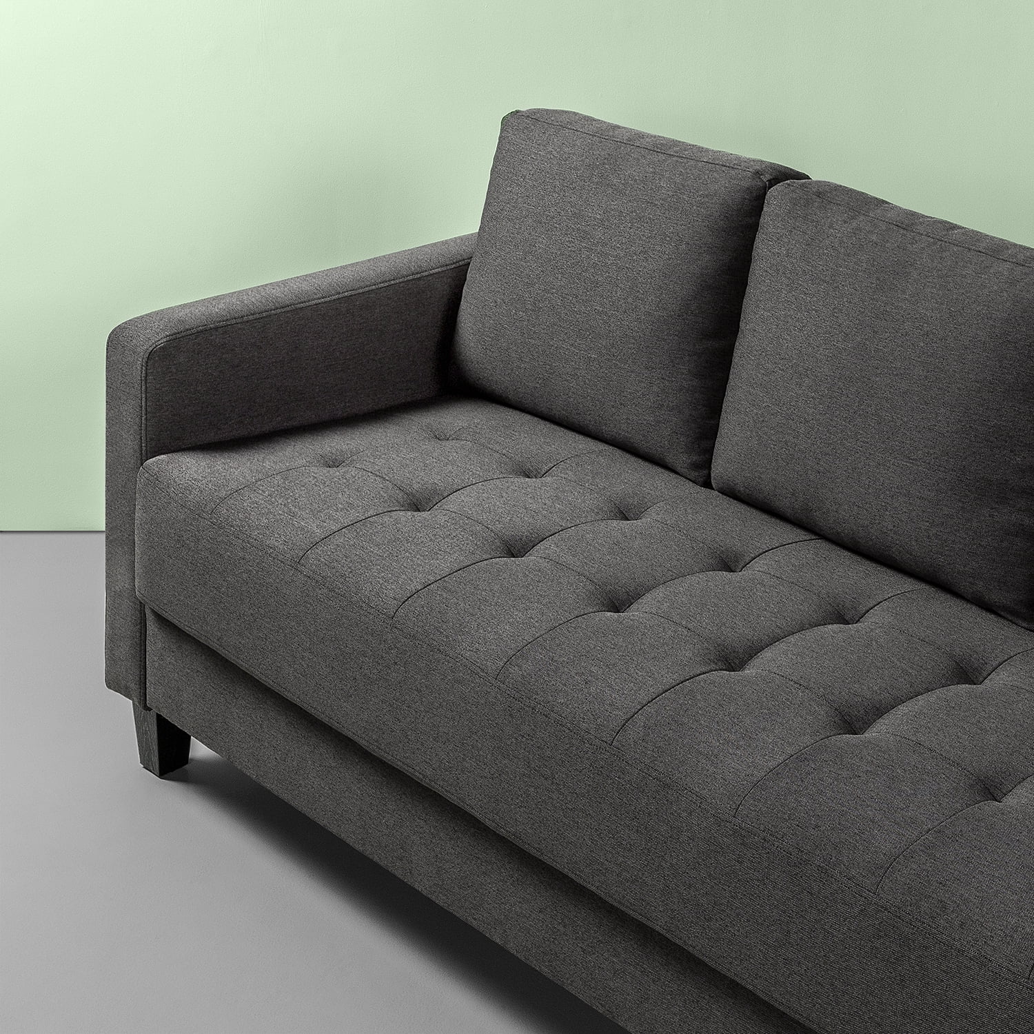 Zinus Sunny 2 Seater Indoor Loveseat Grey