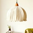 thumbnail image 6 of Arturesthome American Pastoral Style Linen Cotton pendant light, 6 of 13