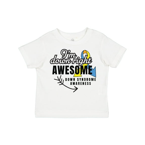 Inktastic Im Down Right Awesome Down Syndrome Awareness with Arrow Boys or Girls Toddler T-Shirt