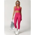 thumbnail image 3 of PISONIC Womens Workout Sets Adjustable Straps Sports Bras and High Waist Leggings Sets Pilates 2 Piece Outfits for Women, 3 of 6