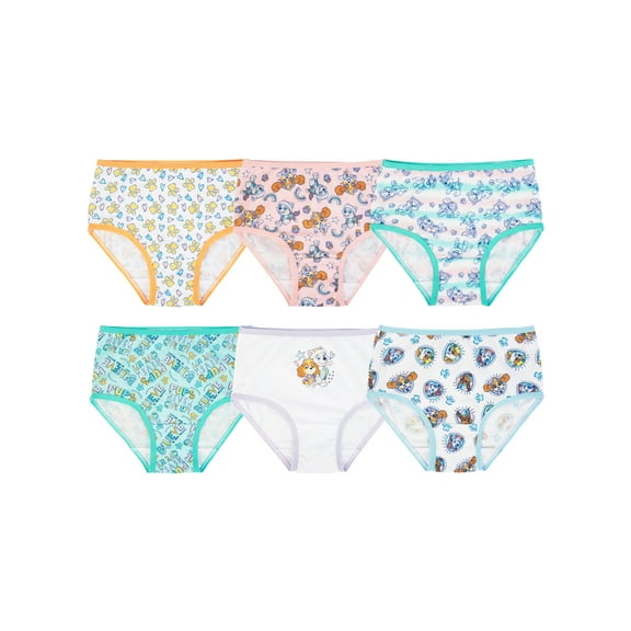 Character Toddler Girl Briefs Underwear, 6-Pack, Sizes 2T-4T
