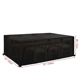 thumbnail image 1 of Funda protectora para muebles de jardín con rejillas de ventilación, resistente al agua, a prueba de viento, anti-UV, resistente, 420D, tela Oxford, para muebles de mesa, silla, rectangular (170 x 94 x 71 cm), color negro, 1 pieza LingWen 8390612722165, 1 of 1