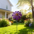 thumbnail image 3 of Dserhfy Metal Flower Garden Stake Outdoor Ground Insert Flower Decoration Rustic Flower Yard Art Stake for Lawn Patio Pathway Decor, 3 of 8