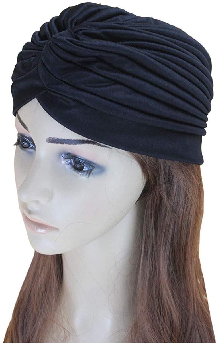 Women's Turban Hat, Vintage Polyester 