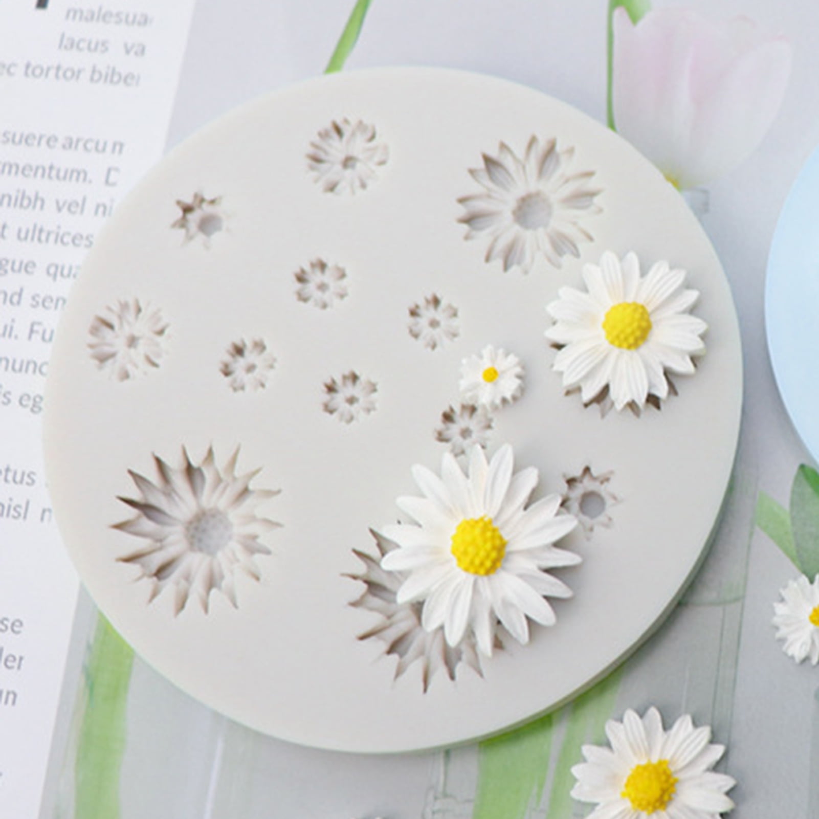 24 Cavity Flower Fondant Mold, 3D Mini Flower Silicone Mold for Chocolate  Candy, Cake Decoration, Po…See more 24 Cavity Flower Fondant Mold, 3D Mini