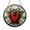 Acrylic 3.5 Inch, variant on Floral Ladybug Faux Stained Glass Window Decor, Cheerful Garden Insect Suncatcher Hanging