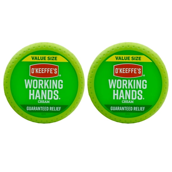 O'Keeffe's Working Hands Hand Cream Value Size, 6.8 Ounce Jar, (Pack of 2)