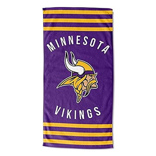 Northwest Company 1NFL/72004/0023/RET : 30X60 Rayures de Serviette de Plage - Vikings