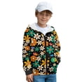 thumbnail image 2 of Xixirimido 60S 70S Groovy Hippie Flower Pattern Hoodies for Girls Boys Zip Up Hoodie Sweatshirt Teen Lightweight Fall Winter Jacket Casual Long Sleeve Pullover Top for 6-8 Years, 2 of 8