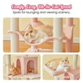 thumbnail image 6 of MWPO 69-in Wood Cat Tree Modern Cat Tower with Condo, Hammock and Scratching Posts, Pink, 6 of 9