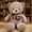 A, variant on Large Brown Teddy Bear with Love Heart, Soft Rose Fur Stuffed Animal, Romantic Gift for Her