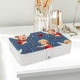 thumbnail image 6 of Cupid Portable PU Leather Earring Holder Organizer with Removable Compartment and Storage Box, 6 of 6