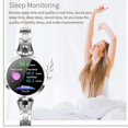 thumbnail image 5 of Reloj inteligente AK15 para mujer, resistente al agua IP67, con control del ritmo cardíaco y de la presión sanguínea, pulsera de actividad física 2019 VS H8 KW10, morado, 5 of 5
