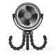 thumbnail image 1 of Portable Personal Fan, 5200mAh Battery Operated Desk Fan with Flexible Tripod, 360 USB Fan for Stroller, Car, etc., 1 of 5