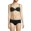DKNY Women's Superior Lace Balconette, dark black, 36B