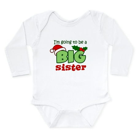 

CafePress - Big Sister To Be Christmas Body Suit - Long Sleeve Infant Bodysuit