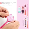 thumbnail image 3 of Glaciersei Makeup Brush Protector Cosmetic Makeup Brush Pen Guard Expandable Mesh Sleeve Covers Set Storage Small Medium Large Sizes Brushes for Travel (pink), 3 of 5