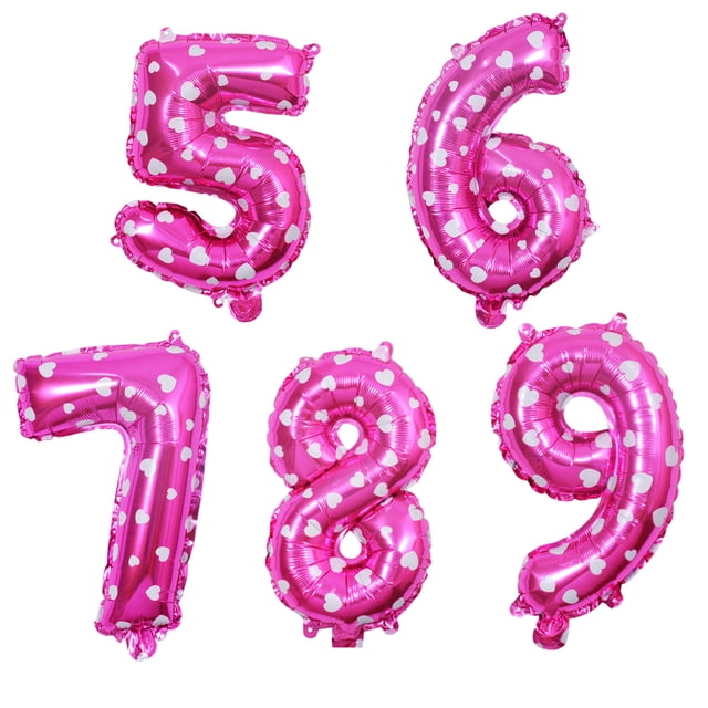 VONKY Easy Balloons For Widely Application In Letter Birthday Party Decorations Durable And Reliable Pink,8 16 inch