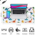 thumbnail image 5 of Long Mouse Pads for Desk,Colorful Dinosaur Assortment Pattern Desk Mats on Top Of Desks, Desk Mouse Pad Extra Large with 3mm Non-Slip Base and Stitched Edge for Gaming,Office,Work,Home 31.5"x15.7", 5 of 6