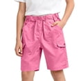 thumbnail image 5 of Boys Cargo Shorts Lightweight Elastic Waist Quick Dry Casual Summer Hiking Outdoor Camping Shorts with Pockets,Sizes 3-15, 5 of 10