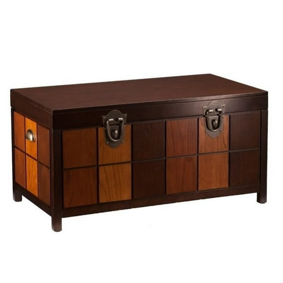 Southern Enterprises Hendrick Trunk Coffee Table In Espresso And Southern Enterprises Hendrick Trunk Coffee Table In Espresso And Woods