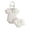 White, variant on Avtoify Toddler Rompers, Fall Toddler Girl Solid Color Short Sleeved Groove Shorts bow Headband Piece Set Crawling