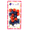 Red, White & Blue, variant on Girls 20 mm Twinbead Ball Ponytail Holder with Metal Elastics - Clear - 10 Pcs.