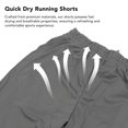 thumbnail image 4 of Pantalones Cortos Deportivos Para Hombre, Pantalones Cortos Para Correr Para Hombre, Fáciles De Limpiar, De Secado Rápido, Respetuosos Con La Piel, Elegantes Para Entrenar, 4 of 7