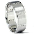 thumbnail image 1 of Bague Alliance pour Homme en Or Blanc 14 K avec Diamant 3/8 Ct, 1 of 2