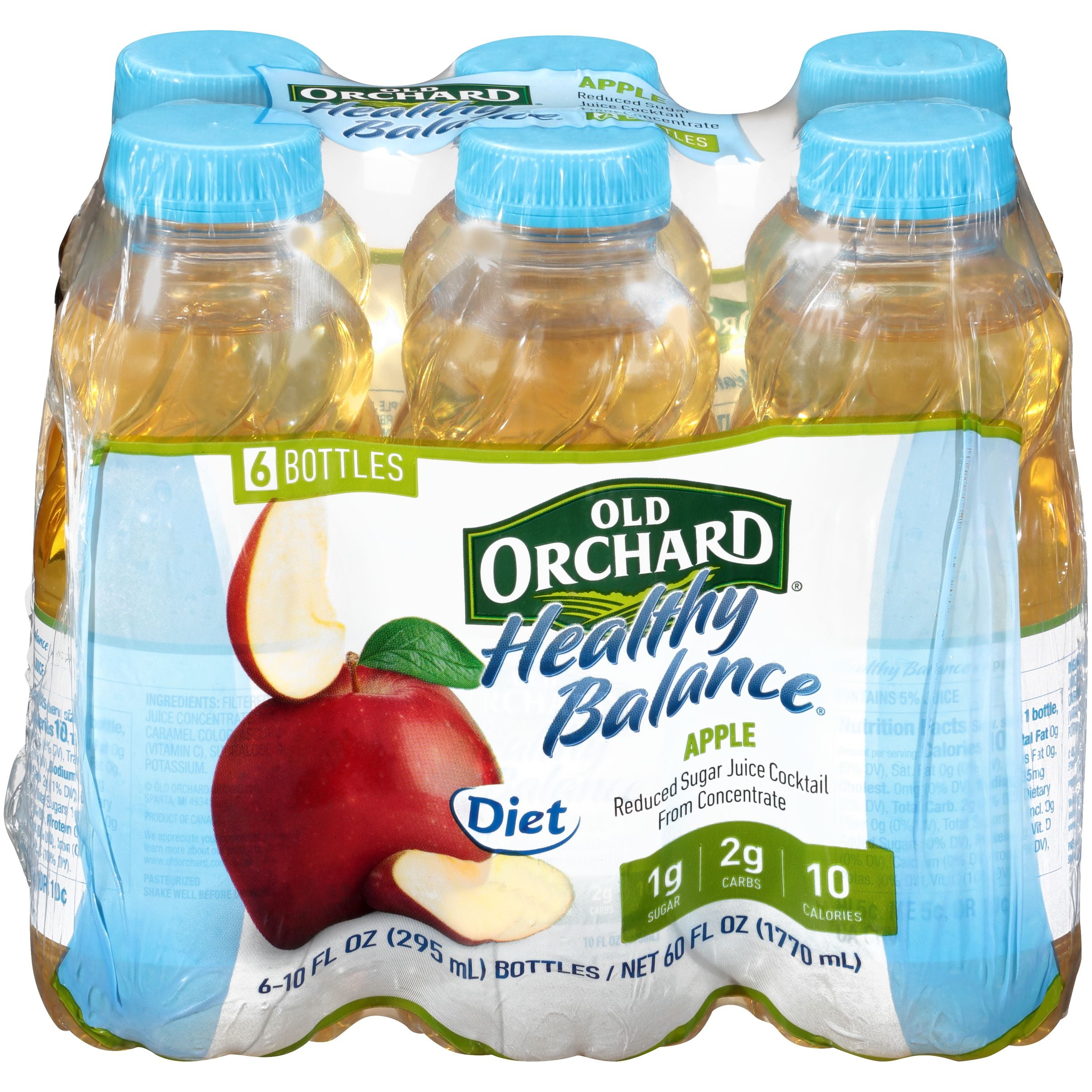 Old Orchard Healthy Balance Apple Juice 6 Pack