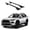 Black, variant on ERKUL Roof Rack Cross Bars for Toyota 4Runner 2010-2024 | Aluminum Crossbars with Anti Theft Lock for Rooftop | Compatible with Raised Rails - Silver