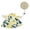 B, variant on Hawaiian Aloha Themed Porch Goose Outfit With Printed Shirt And Straw Hat For 19 To 23 Inch Goose Statue Summer Yard Decor