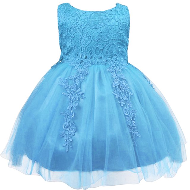 Vestido De Fiesta De Princesa Para Niñas, Vestidos Elegantes Sin Mangas De Encaje Para Niños-130456.05 Likrtyny Mujer