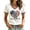 White#12083GS, variant on Women's 9/11 Never Forget Memorial V-Neck Short Sleeve T-Shirt American Flag Patriotic Remembrance Top Black M